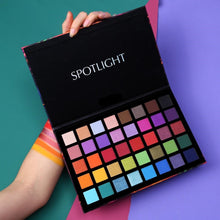 Load image into Gallery viewer, Spotlight 40 Color Eye Shadow Palette Colorful Artist Shimmer Glitter Matte
