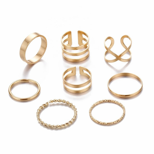 Classic Gold & Silver Ring Sets