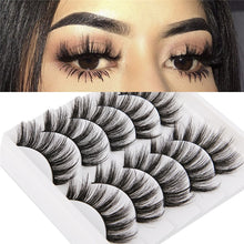 Load image into Gallery viewer, 5 Pairs 3D Faux Mink Hair Soft Fluffy Wispy Long Thick Handmade Lashes
