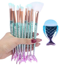 Load image into Gallery viewer, Makeup Brushes Natural Cosmetics Mermaid Kit
