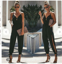 Load image into Gallery viewer, Casual V- Neck Jumpsuit Romper
