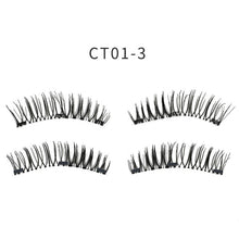Load image into Gallery viewer, 3D Magnetic With 3/4 Magnets Handmade Mink Eyelashes
