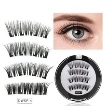 Load image into Gallery viewer, 3D Magnetic With 3/4 Magnets Handmade Mink Eyelashes
