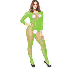 Load image into Gallery viewer, Sexy Body Stockings Fishnet, Open Crotch Catsuit Mesh Tights , Erotic Bodysuit
