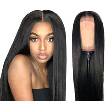 Load image into Gallery viewer, Human Hair Wigs For Women 13X6 HD Lace Frontal Wig 4X4 Long Malaysian Straight Lace Closure Wig
