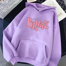 Load image into Gallery viewer, Bratz Letter Printed  Autumn Winter Casual  Fashion Hooded  Long Sleeve
