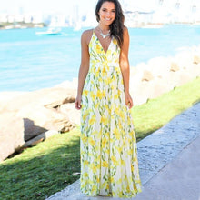 Load image into Gallery viewer, Boho Sleeveless Beach Party Floral Print Dresses
