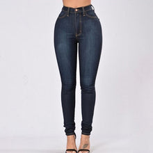 Load image into Gallery viewer, Elastic Skinny Stretch Jeans Plus Size 3XL High Waist Jeans Washed Casual Denim Pencil Pants
