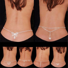 Load image into Gallery viewer, Sexy Waist Body Bikini Rhinestone Crystal Belly Chain Lower Back
