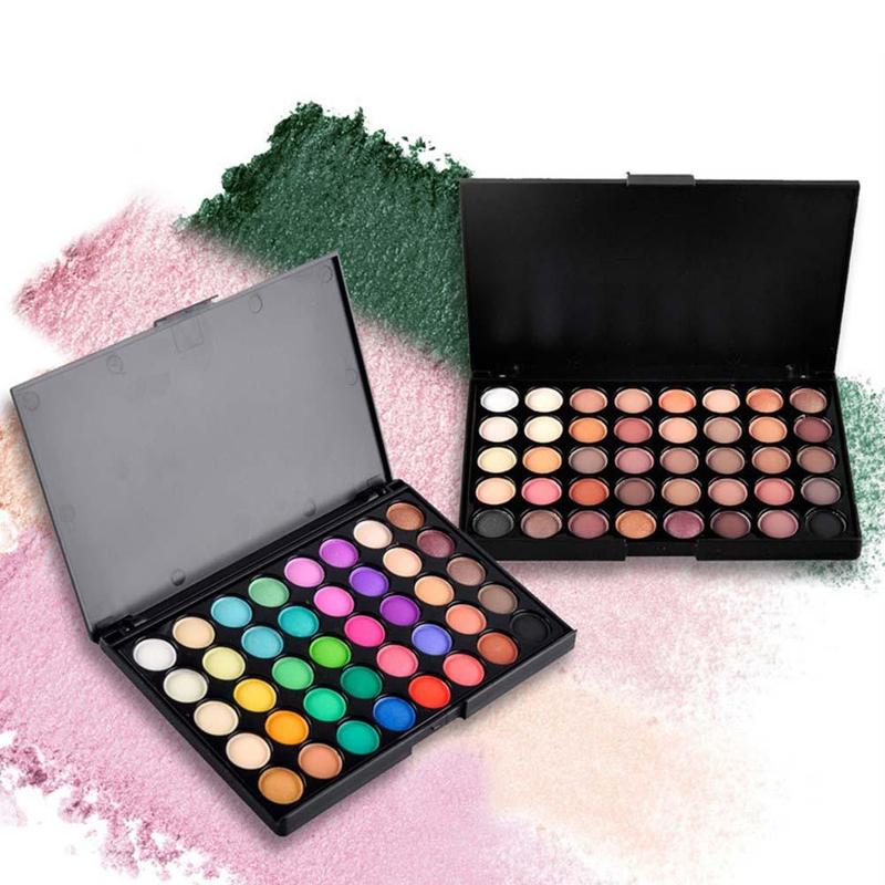 40 Color Matte Eye Shadow Palette And Glitter Eye Shadow Waterproof Long Lasting