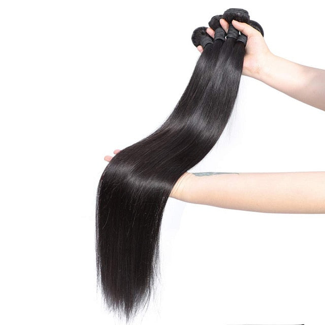 613 Long Brazilian Remy Straight Human Hair Bundles