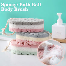 Load image into Gallery viewer, Sponge Bath Shower Rub For Whole Body Exfoliation Massage Scrubber
