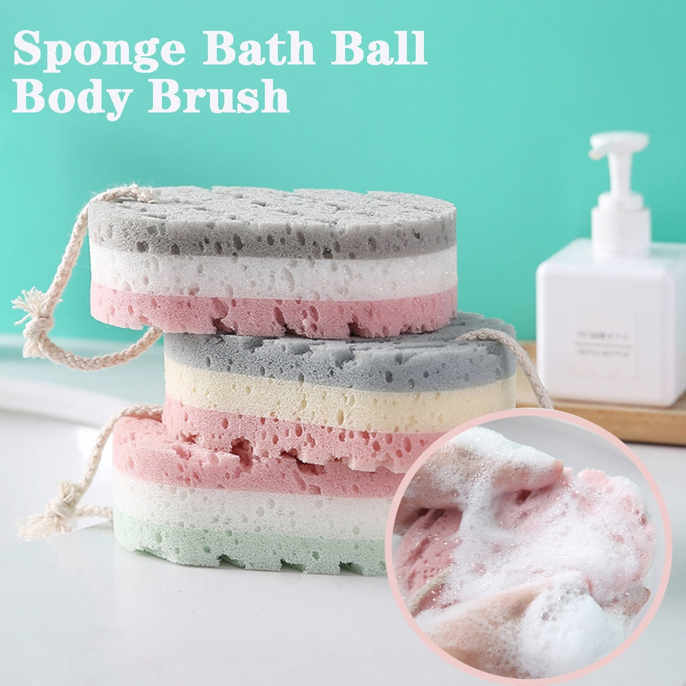 Sponge Bath Shower Rub For Whole Body Exfoliation Massage Scrubber