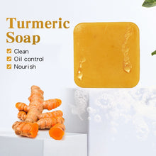 Load image into Gallery viewer, Turmeric Soap Herbal Natural Scrub Cleaning Nourishing Oil-Control

