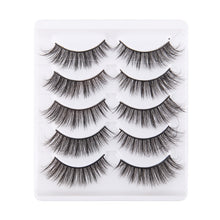 Load image into Gallery viewer, 5 Pairs Handmade 3D Soft Mink Hair Natural Long Wispy Eye Lashes
