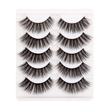 Load image into Gallery viewer, 5 Pairs Handmade 3D Soft Mink Hair Natural Long Wispy Eye Lashes
