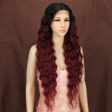 Load image into Gallery viewer, Deep Wavy Synthetic Lace Wigs Blonde Pink 12 Colors Available 30Inch
