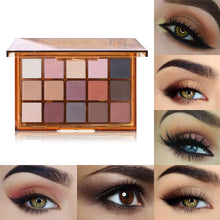 Load image into Gallery viewer, Eyeshadow Makeup Palette 15 Shimmer Glitter Matte Shades
