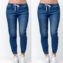 Load image into Gallery viewer, Elastic Sexy Skinny Pencil Jeans For Women Leggings High Waist Women&#39;s Denim Drawstring Pants

