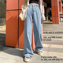 Load image into Gallery viewer, Angel Distressed Jeans Women Long Pants Letter Print Vintage Wide-leg Trousers Leisure Low Rise Boyfriend Jeans
